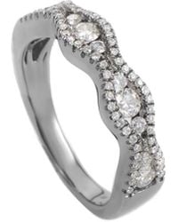 Diamond Select Cuts - 18k & Rhodium 0.57 Ct. Tw. Diamond Ring - Lyst