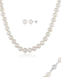 Splendid - Silver Pearl 2pc Jewelry Set - Lyst