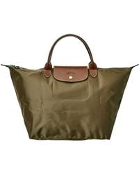 Longchamp Le Pliage Small Nylon Shoulder Tote - Green