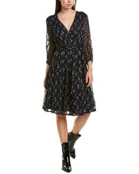 Ba&sh Memory Silk-blend Wrap Dress - Black