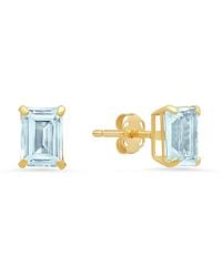 MaxColor - 14k 1.30 Ct. Tw. Aquamarine Studs - Lyst