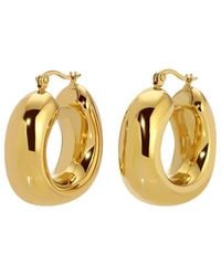 Eye Candy LA - Titanium Cz Anahita Loop Earrings - Lyst