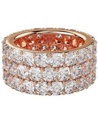 Lab Grown Diamonds - 14K Rose 10.00 Ct. Tw. Lab-Grown Diamond Ring - Lyst