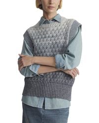 Lafayette 148 New York - Crewneck Linen-Blend Sweater Vest - Lyst