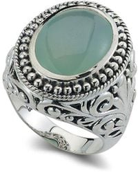 Samuel B. - Silver 8.10 Ct. Tw. Paraiba Onyx Filigree Ring - Lyst
