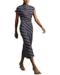 Reiss - Dillon Stripe Print Dress - Lyst