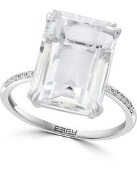 Effy Fine Jewelry - 14K 8.65 Ct. Tw. Diamond & Topaz Ring - Lyst