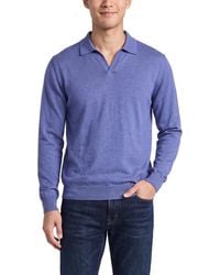N.Peal Cashmere - Padstow Cashmere-Blend Polo Shirt - Lyst