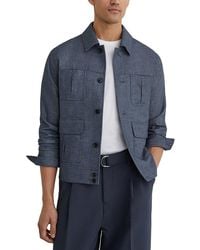 Reiss - Lagos Linen Four Pocket S Casual Jacket - Lyst
