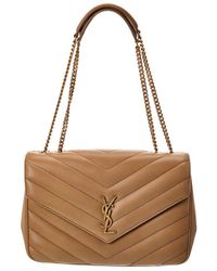Saint Laurent - Loulou Large Leather Shoulder Bag - Lyst
