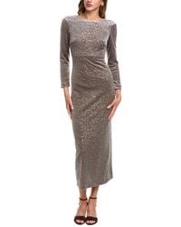 Peserico - Sequin Velvet Midi Dress - Lyst