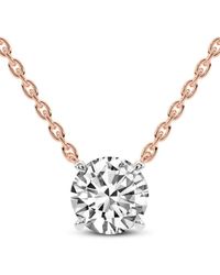 Lab Grown Diamonds - 14K 8.00 Ct. Tw. Lab-Grown Diamond Necklace - Lyst