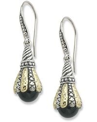 Samuel B. - 18K & 2.80 Ct. Tw. Onyx Drop Earrings - Lyst