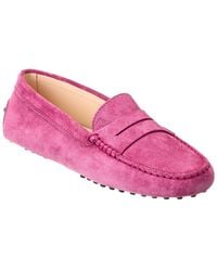 Tod's - Gommini Suede Loafer - Lyst