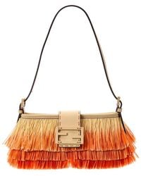 Fendi - Baby Raffia Shoulder Bag - Lyst