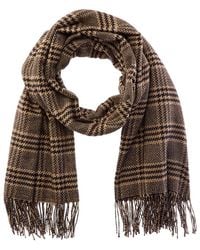 Saint Laurent - Etole Prince De Galles Silk & Cashmere-Blend Scarf - Lyst