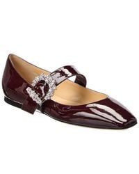 Jimmy Choo - Cheri Patent Ballerina Flat - Lyst