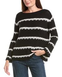 Lafayette 148 New York - Stripe Cashmere & Silk-Blend Sweater - Lyst