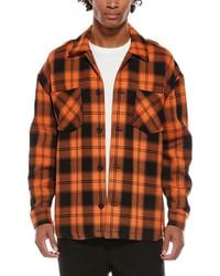 Reiss - Endurance Embroidered Wool-Blend Shirt - Lyst