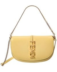 Fendi - Graphy Leather Wallet On Chain - Lyst
