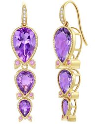 Nina Zhou Jewelry - 14k 8.40 Ct. Tw. Diamond & Gemstone Drop Earrings - Lyst
