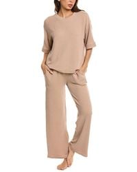 Marion - 2Pc Raised Rib T-Shirt & Pant Set - Lyst