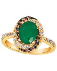Le Vian - Le Vian Balance 14K 1.42 Ct. Tw. Diamond & Emerald Ring - Lyst