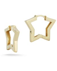 Ember Fine Jewelry - 14k Star Huggie Earrings - Lyst