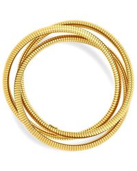 Sterling Forever - 14k Plated Briar Stacking Link Stretch Bracelet - Lyst