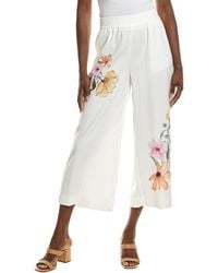 Vince Camuto - Smocked Waist Wide Leg Pant - Lyst