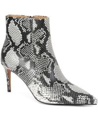 Tiffany & Fred Paris - Embossed Leather Bootie - Lyst