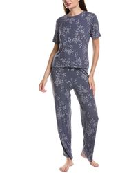 NATORI EDIT - 2Pc Aria Printed Rib Cami & Short Set - Lyst