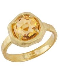 Reiss - 14K 1.75 Ct. Tw. Diamond & Citrine Cocktail Ring - Lyst