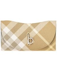 Burberry - Rocking Horse Leather-trim Continental Wallet - Lyst