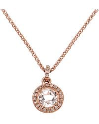 Diana M. Jewels - Fine Jewelry 14k Rose Gold 1.00 Ct. Tw. Diamond & Topaz Necklace - Lyst