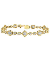 Lab Grown Diamonds - 14K 4.84 Ct. Tw. Lab-Grown Diamond Tennis Bracelet - Lyst