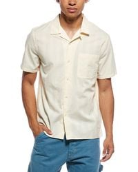 Vince - Union Stripe Loop Collar Shirt - Lyst