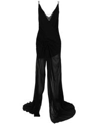 Givenchy - Evening Draped Silk Dress - Lyst