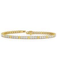 Lab Grown Diamonds - 14K 5.05 Ct. Tw. Lab-Grown Diamond Tennis Bracelet - Lyst