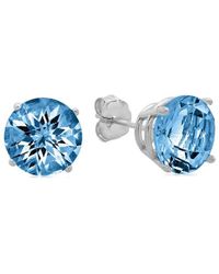 MaxColor - 10k 4.10 Ct. Tw. Londen Blue Topaz Studs - Lyst