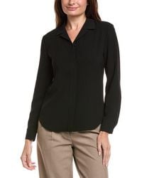 Lafayette 148 New York - Slim Hidden Closure Blouse - Lyst