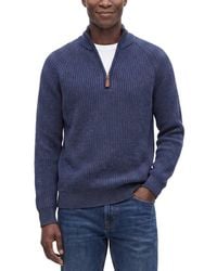 Forte - Cashmere 100% Cashmere Mock Neck 1/4-Zip 100% Cashmere Sweater - Lyst