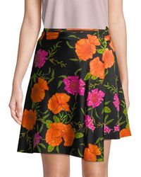 Balenciaga Floral Wrap Skirt - Black