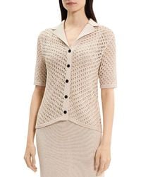 Theory - Knit Camp Shirt - Lyst