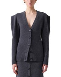 Carolina Herrera - V-Neck Wool & Cashmere-Blend Cardigan - Lyst