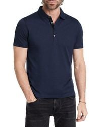 John Varvatos - Vestry Regular Fit Wool-Blend Polo Shirt - Lyst