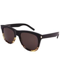 Saint Laurent Unisex Sl 51 Over 57mm Sunglasses - Brown