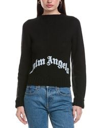 Palm Angels - Pullover Wool & Cashmere-Blend Sweater - Lyst