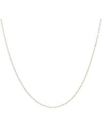 Italian Gold - 10K Rose 1.2Mm Solid Paperclip Necklace - Lyst
