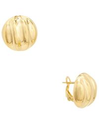 Italian Silver - 14K Plated Earrings - Lyst